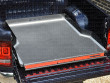 Close-up view of the VW Amarok 2011-2020 Rhino Full-Width Load Bed Slide