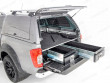 Close-up view of the Nissan Navara NP300 Bespoke Load Bed Drawer System