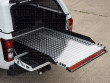 Chequer-plate heavy duty bed slide fitted to a L200