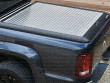 Close-up view of the VW Amarok 2011-2020 Mountain Top Chequer Lift-Up Tonneau Cover