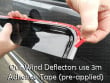 3M self-adhesive installation wind deflectors, Toyota Land Cruiser LC120 03 on