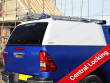 Hilux ProTop Canopy Tradesman In 040 White With Glass Rear Door And Ladder Rack Compatible With Central Locking
