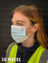 Soft 3 Ply Face Covering Safety Mask (KN80) x 50