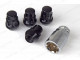 12mm x 1.5mm Black Locking Wheel Nuts - Set of 4