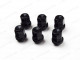 12mm x 1.5mm Hawke Wheel Nuts Black - Set of 24