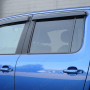Close-up view of the Rear Stick-On Tinted Wind Deflectors