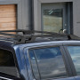 Black Cross Bars for Roof Rails fitted on the VW Amarok 2011-2020