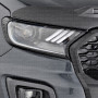 Ford Ranger 2016 On Headlight Garnish - Gloss Black Finish