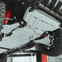 Side angle view of the Ford Ranger 2023- Under Body Protection