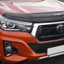 Dark smoke bonnet protection for Toyota Hilux 16 On