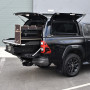 Toyota Hilux fitted with Alpha CMX, drawer system, sliding tray and wheel arches