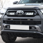 Lazor Lamps 750 Grille Integration Kit fitted to Hilux Invincible X