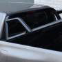 Black Tonneau Cover With Roll Bar for Toyota Hilux 2016 Onwards