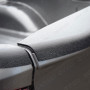 Close-up view of the seamless fitted tailgate protectors for the NP300
