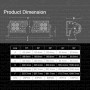 Predator Vision Hybrid Double Row Light Bar Dimensions