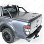 Ford Ranger Double Cab 2012 on Black Aluminium Lift up Tonneau Cover
