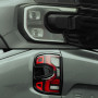 Matte Black Headlight and Tail Light Covers for 2023 Onwards Ford Ranger