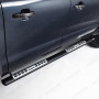 Ford Ranger Black Side Bar With Alloy Tread Plates