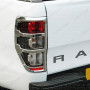 Chrome Rear Light Covers / Tail Light Surrounds for Ford Ranger 2019-