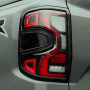Black Tail Light Covers Set for Next-Gen 2023 Ford Ranger