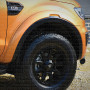 Black and Orange Wheel Arches fitted