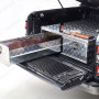 Aluminium toolbox with twin drawer system