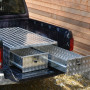 Aluminium toolbox with twin drawer system
