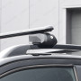 Lockable Cross Bars For Audi A6 Avant Estate Roof Rails in Black