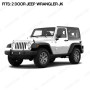 Jeep Wrangler 2007-2017 JK 2dr Wind Deflectors