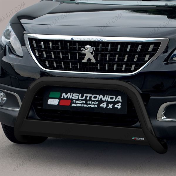 Peugeot 2008 Facelift 2016-2019 Black A-Frame Bull Bar