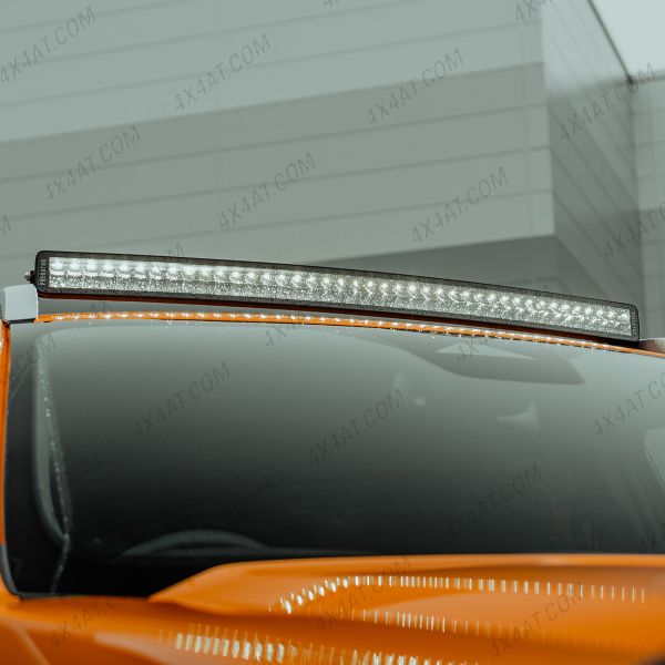 Ranger 23- Predator Curved Double Smoked Led Roof Light Bar Integration 