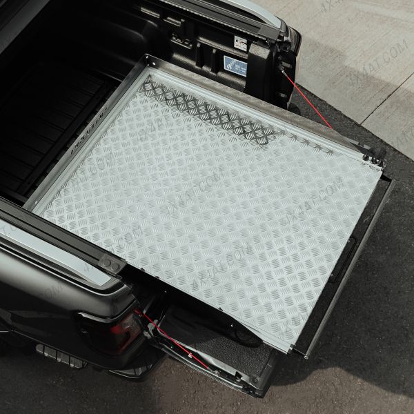 Ford Ranger 2023 Onwards Chequer-Plate Deck Heavy-Duty Bed Slide