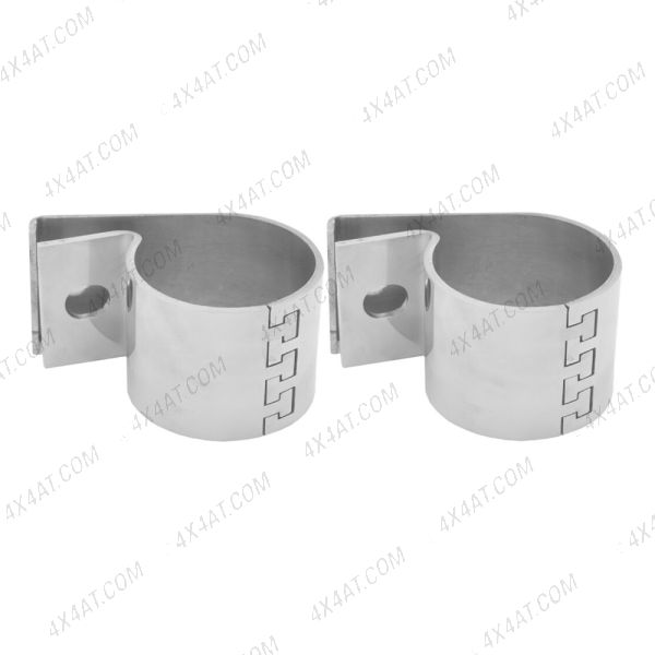 Pair Of Stainless 70mm Bars Steel Light Brackets 
