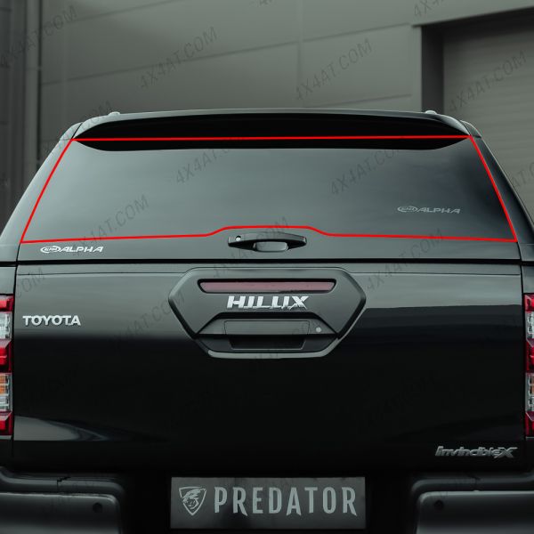 Alpha Type-E Hardtop Rear Door Glass - Isuzu D-Max Only