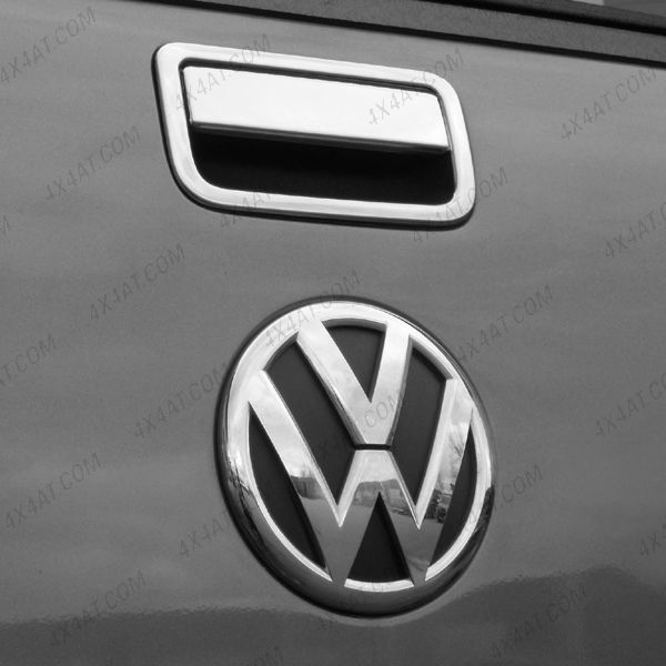Close-up view of the VW Amarok 2010-2020 Tailgate Handle Cover and Surround
