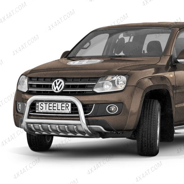VW Amarok 2010-2016 70mm Stainless Steel A-Bar with Axle Bars
