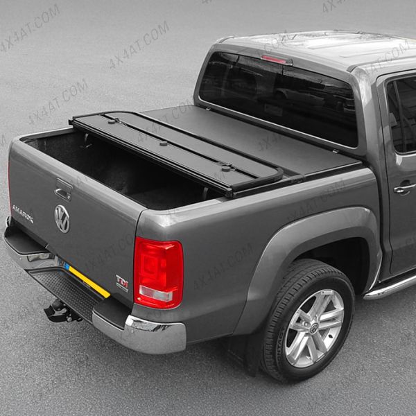 VW Amarok 2010-2020 Heavy Duty Tri-Folding Tonneau Cover - displayed open