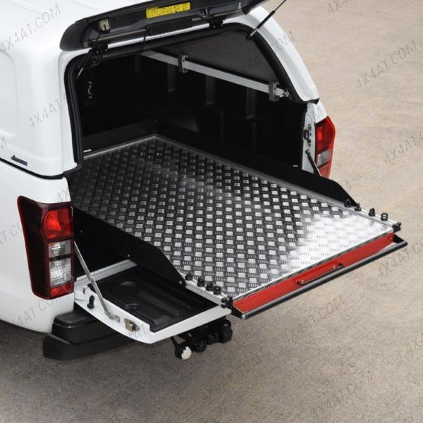 Ford Ranger 2019-2022 Super Cab Chequer-Plate Deck Heavy Duty Bed Slide
