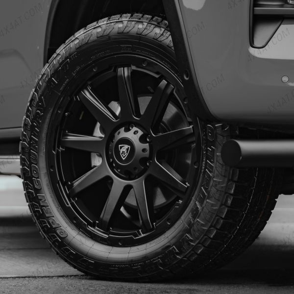 Ford Ranger 2012-2019 Black Predator Hurricane Alloys