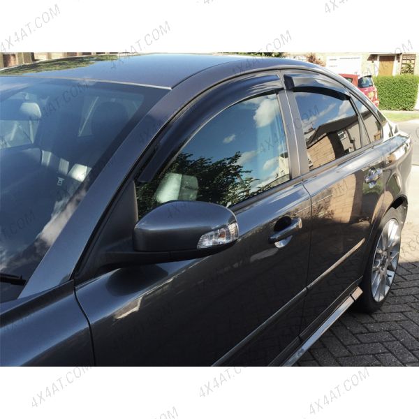 Volvo S40 4dr 2004-2012 Wind Deflectors 4pc Trux Adhesive Fit