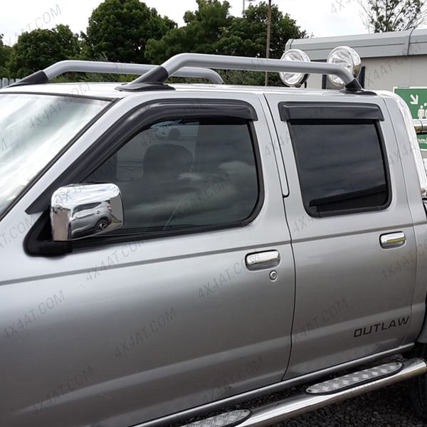 Nissan Navara D22 1998-2002 Wind Deflectors 4pc Trux Adhesive Fit