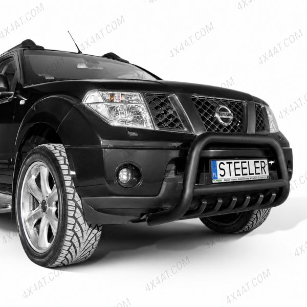 SsangYong Musso 2018+ Spoiler Bar with Axle Plate - Black Powder Coated