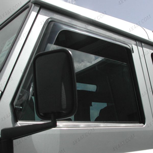 Defender 90 Front Pair of Stick-On Tinted Wind Deflectors