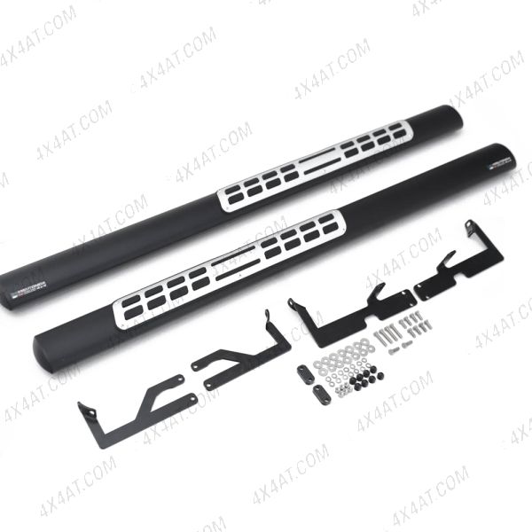 Land Rover Defender SWB 90 Black Side Bars with Steps