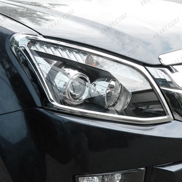 Isuzu D-Max 2012-2016 Chrome Headlight Cover Surrounds