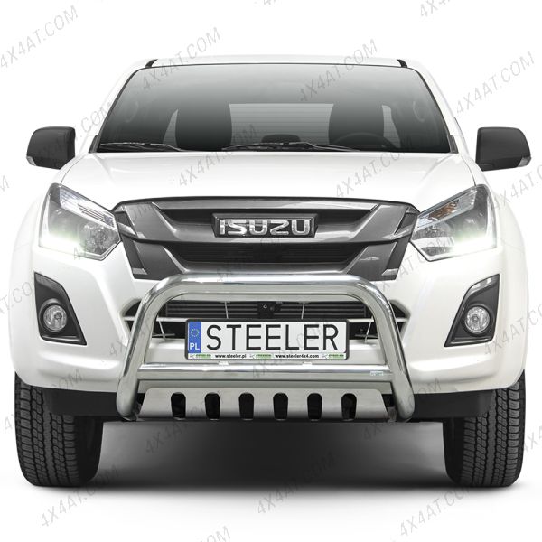Isuzu D-Max 2017-2020 Stainless Steel Bull Bar with Axle Plate