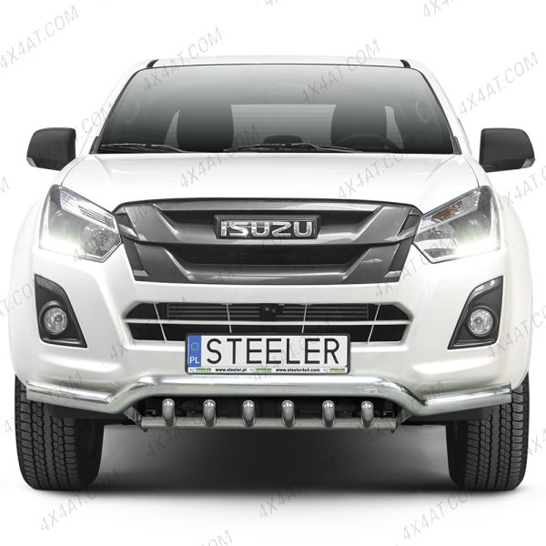 Isuzu D-Max 2017-2020 Stainless Steel Spoiler Bar with Axle Bars