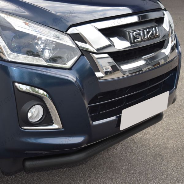 Isuzu D-Max stainless steel black finish front spoiler bar