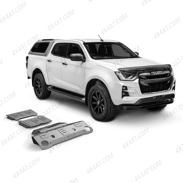 Isuzu D-Max 2025 onwards Alloy Underbody Protection Skid Plates 4 piece Set