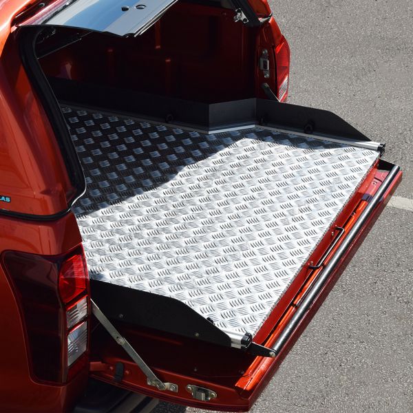 Isuzu D-Max Heavy Duty Wide Chequer Plate Deck Bed Slide